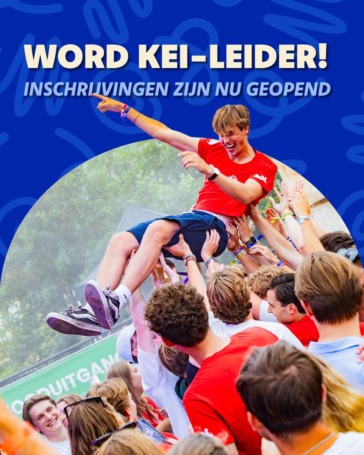 🚨Het is zover: de inschrijvingen voor KEI-leiders zijn OPEN!🚨 

Wil jij dé week van nieuwe studenten onvergetelijk maken?
Als KEI-leider sta jij midden in de gezelligheid, leer je nieuwe mensen kennen en beleef je de KEI-week op een manier die je nooit meer vergeet. 

De KEI-week 2026 vindt plaats van 10 t/m 14 augustus. Wacht niet te lang en schrijf je vandaag nog in via de website van Stichting KEI! Inschrijvingen sluiten op 10 mei, we zien je op… de KEI-week!